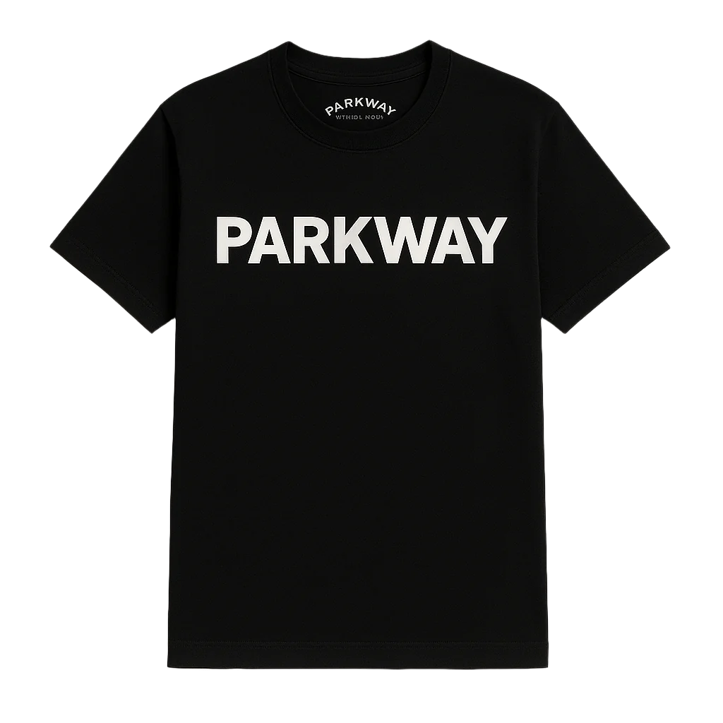 Parkway Standard Logo Tee (White/Black)