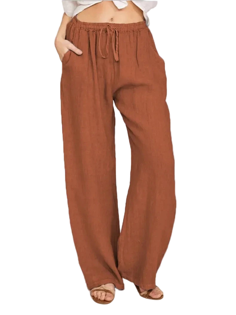 Women's Casual Loose Elastic Waist Trouser
