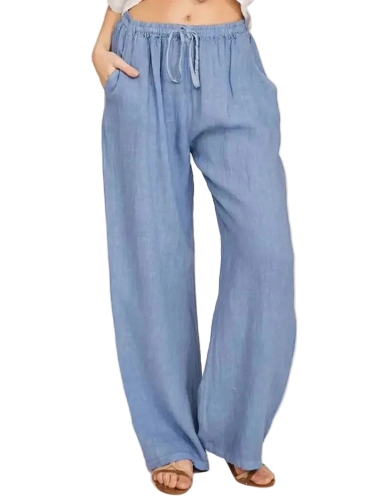 Women's Casual Loose Elastic Waist Trouser