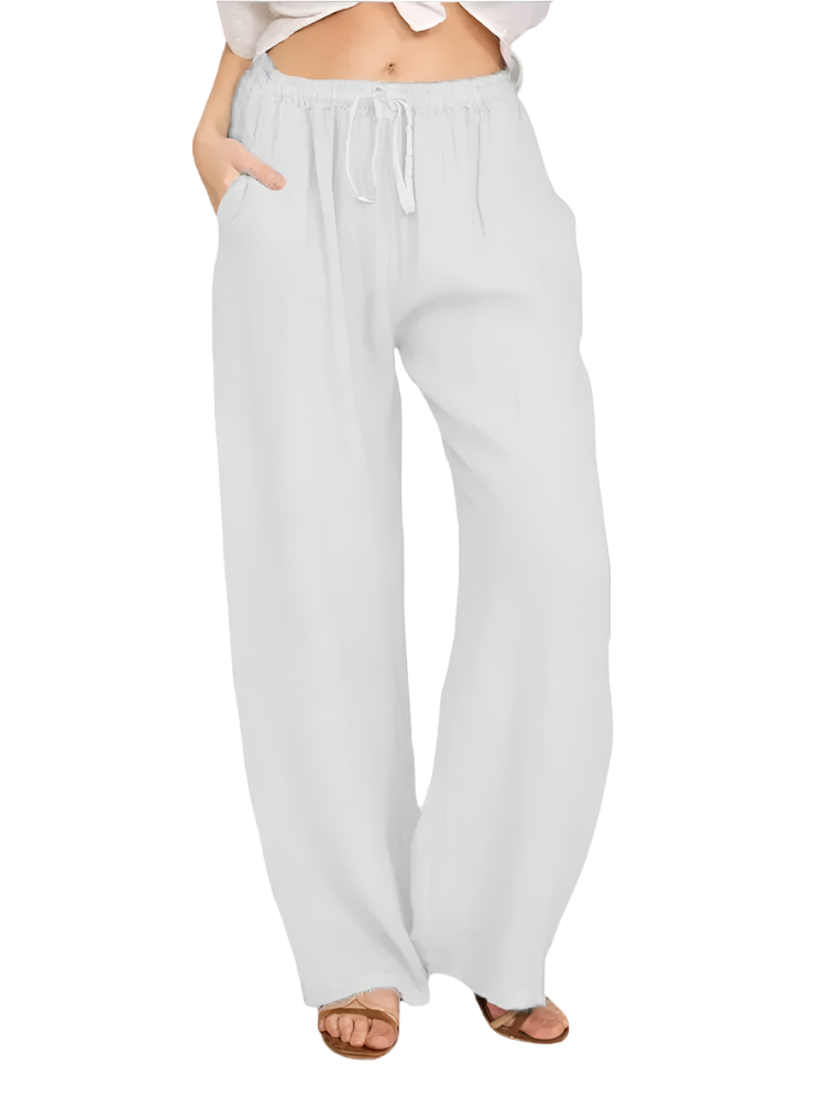 Women's Casual Loose Elastic Waist Trouser