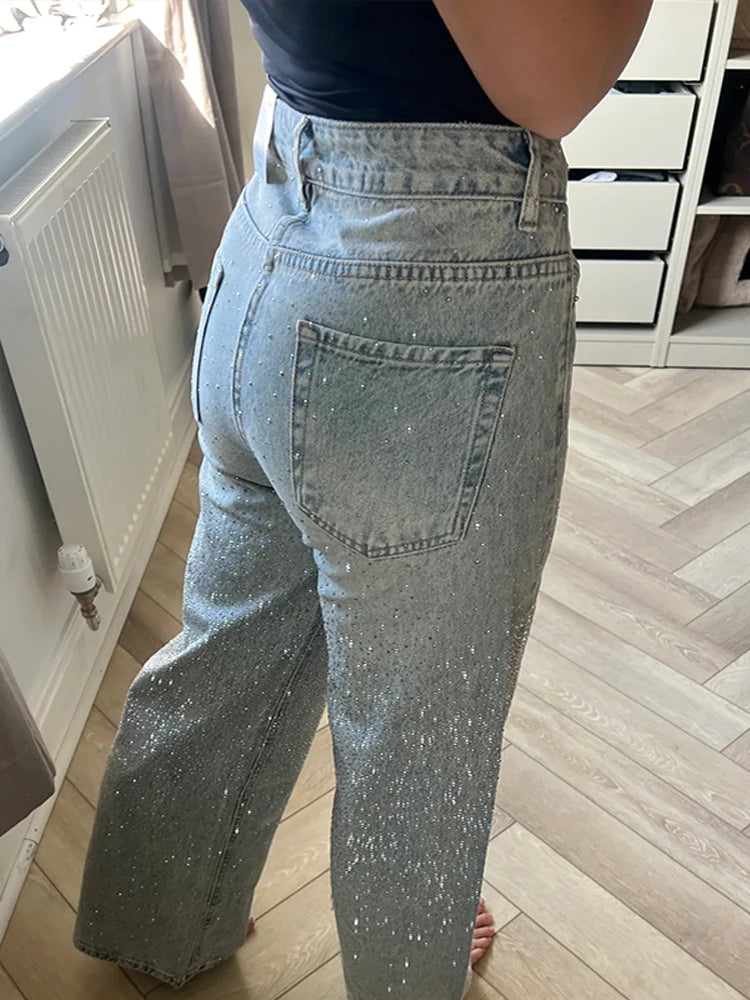 Women's Sparkling Denim Jeans Pant