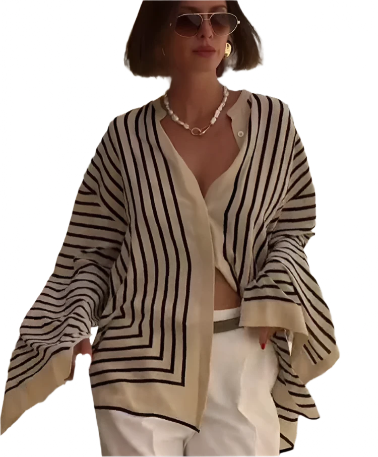 Women's Loose Long Flare Sleeve Shirt