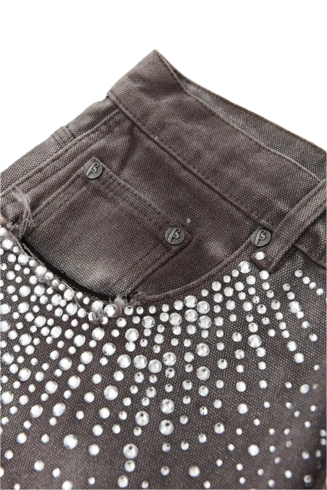 Men's Rhinestones Sequins Denim Shorts