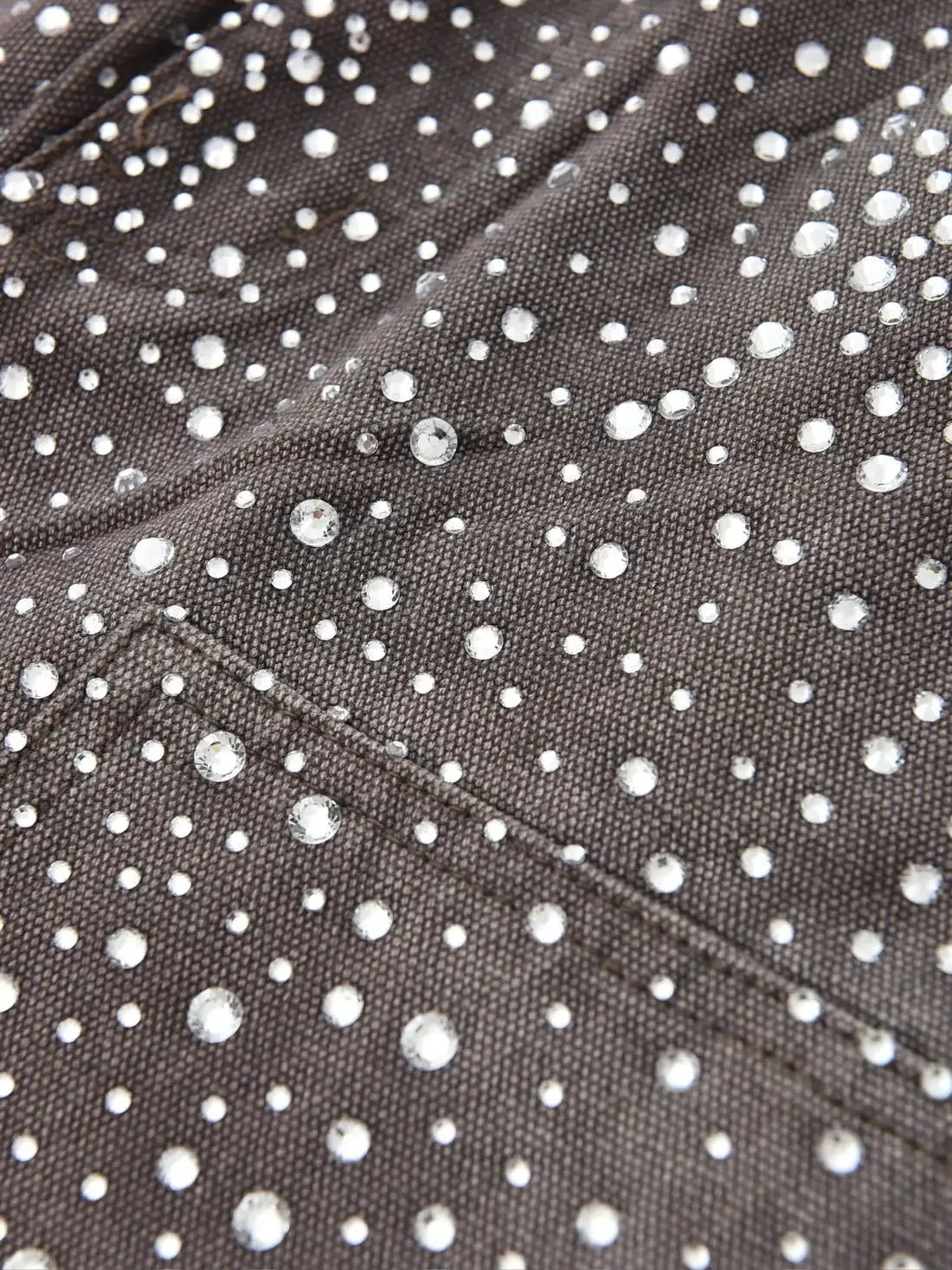 Men's Rhinestones Sequins Denim Shorts