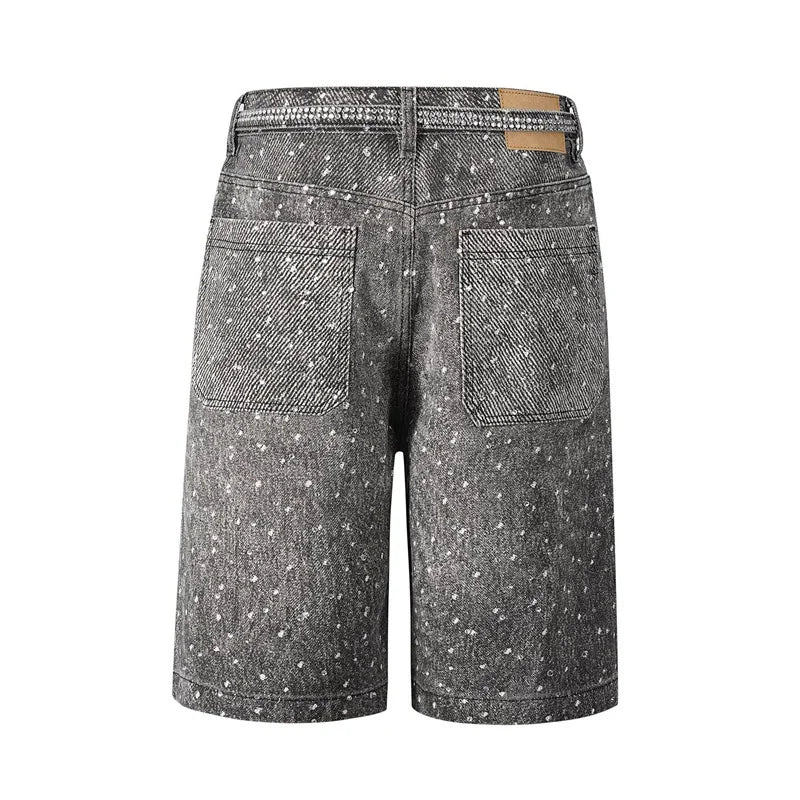 Rhinestone Denim Shorts (Unisex)