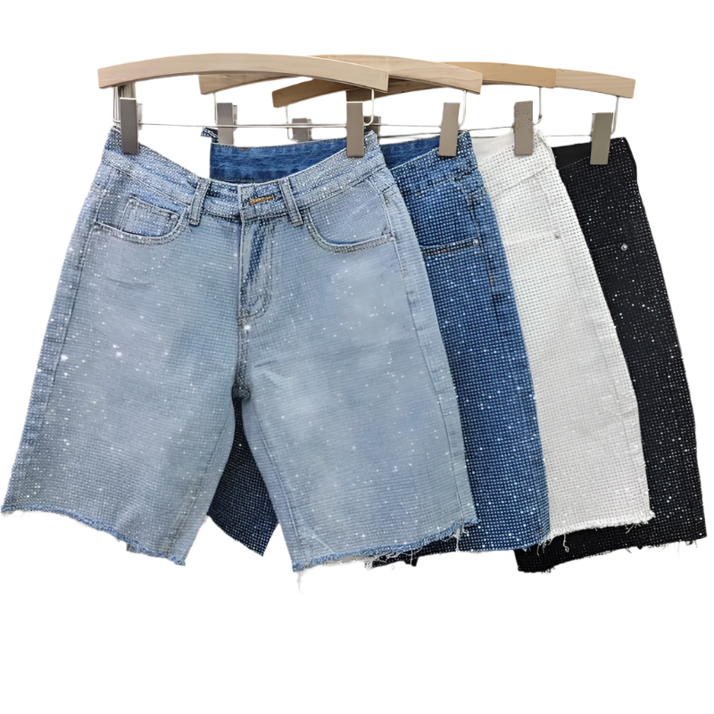 Women's Parkway Rhinestone Denim Shorts