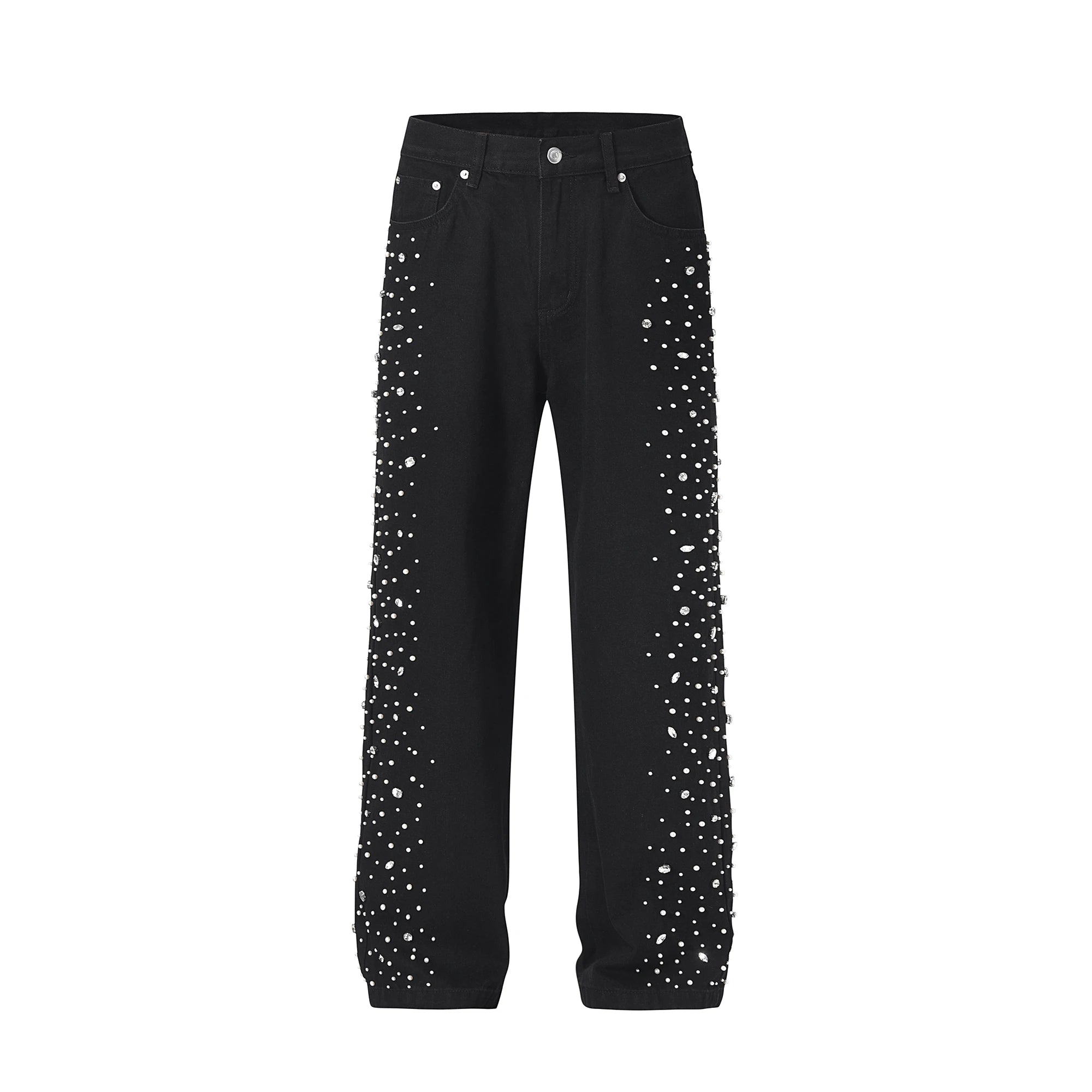 Men's Ropa Hombre Streetwear Solid Casual Denim Trousers