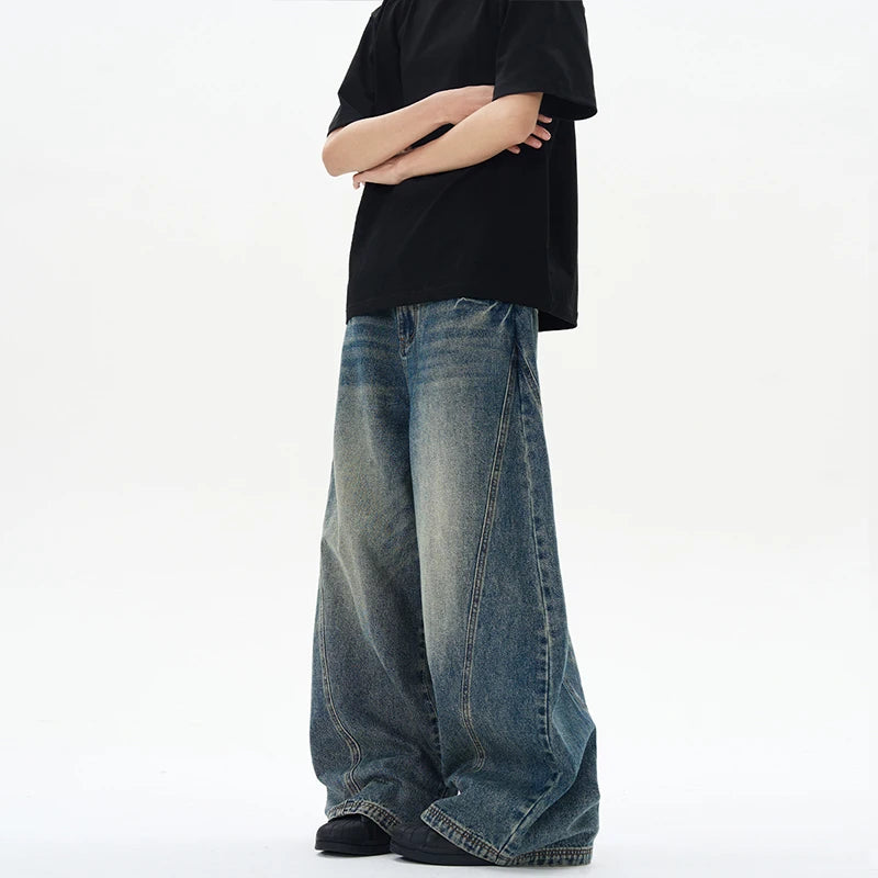 Men's Oversized Wide Leg Denim Pants