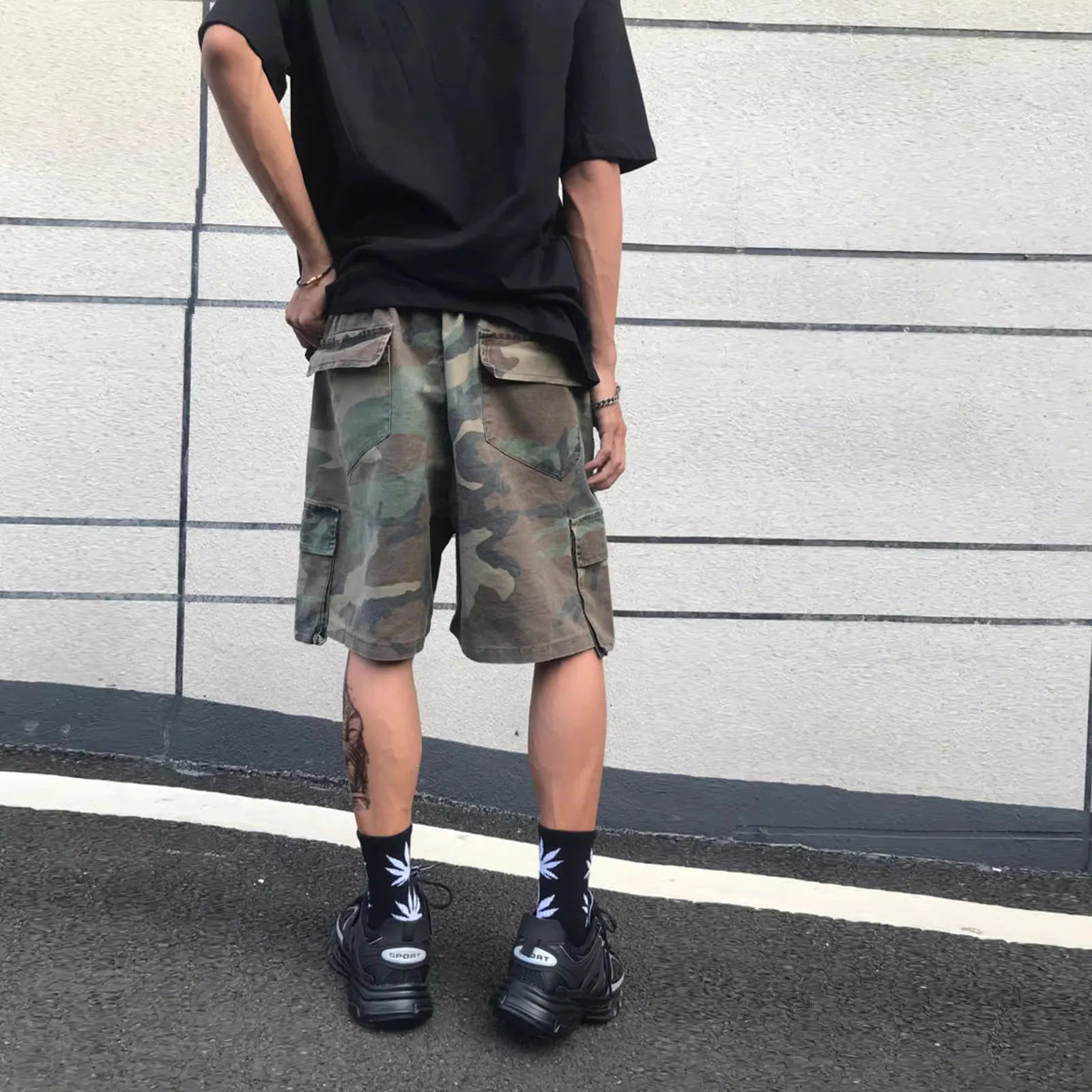 Men's Vintage Camouflage Cargo Shorts