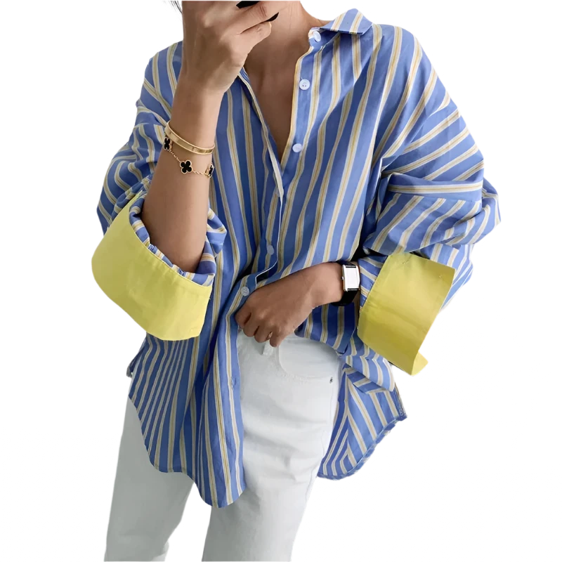 Women's Oversized Pinstripe Shirt