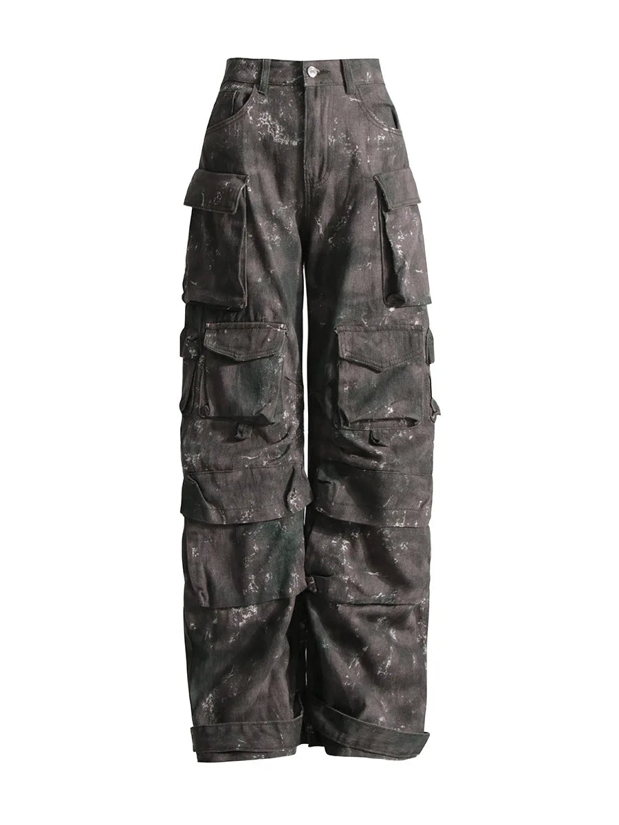 Women's Denim Workwear Multi-Pocket Jeans