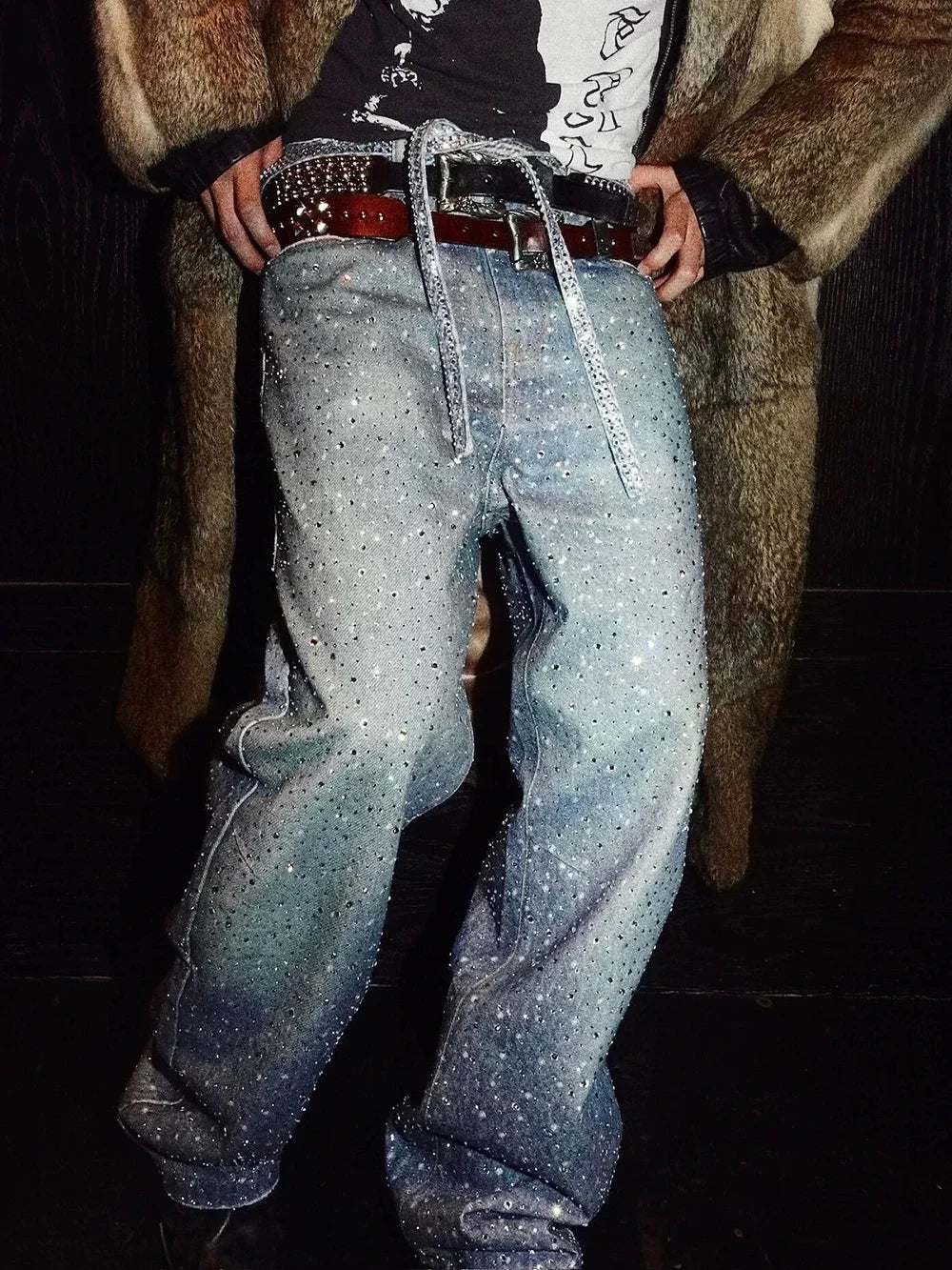 Men's Ropa Hombre Streetwear Solid Casual Denim Trousers