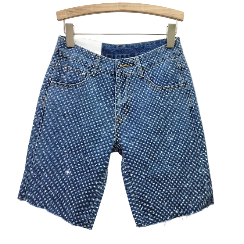 Women's Parkway Rhinestone Denim Shorts