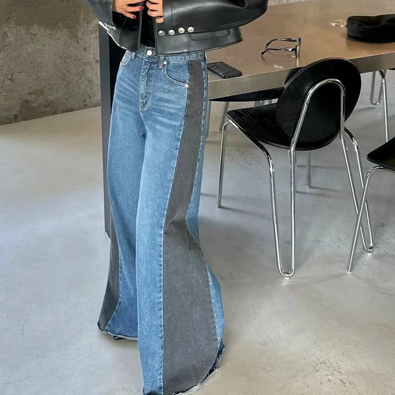 Women's Loose Wide Leg Denim Trousers