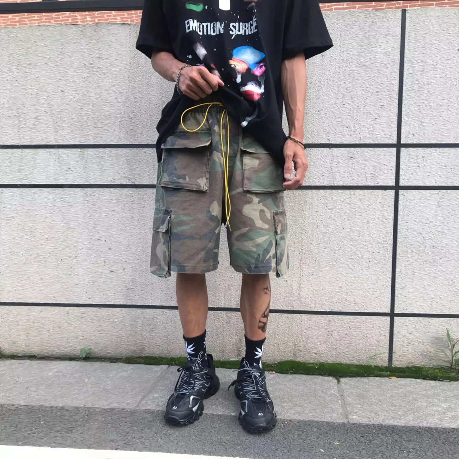 Men's Vintage Camouflage Cargo Shorts