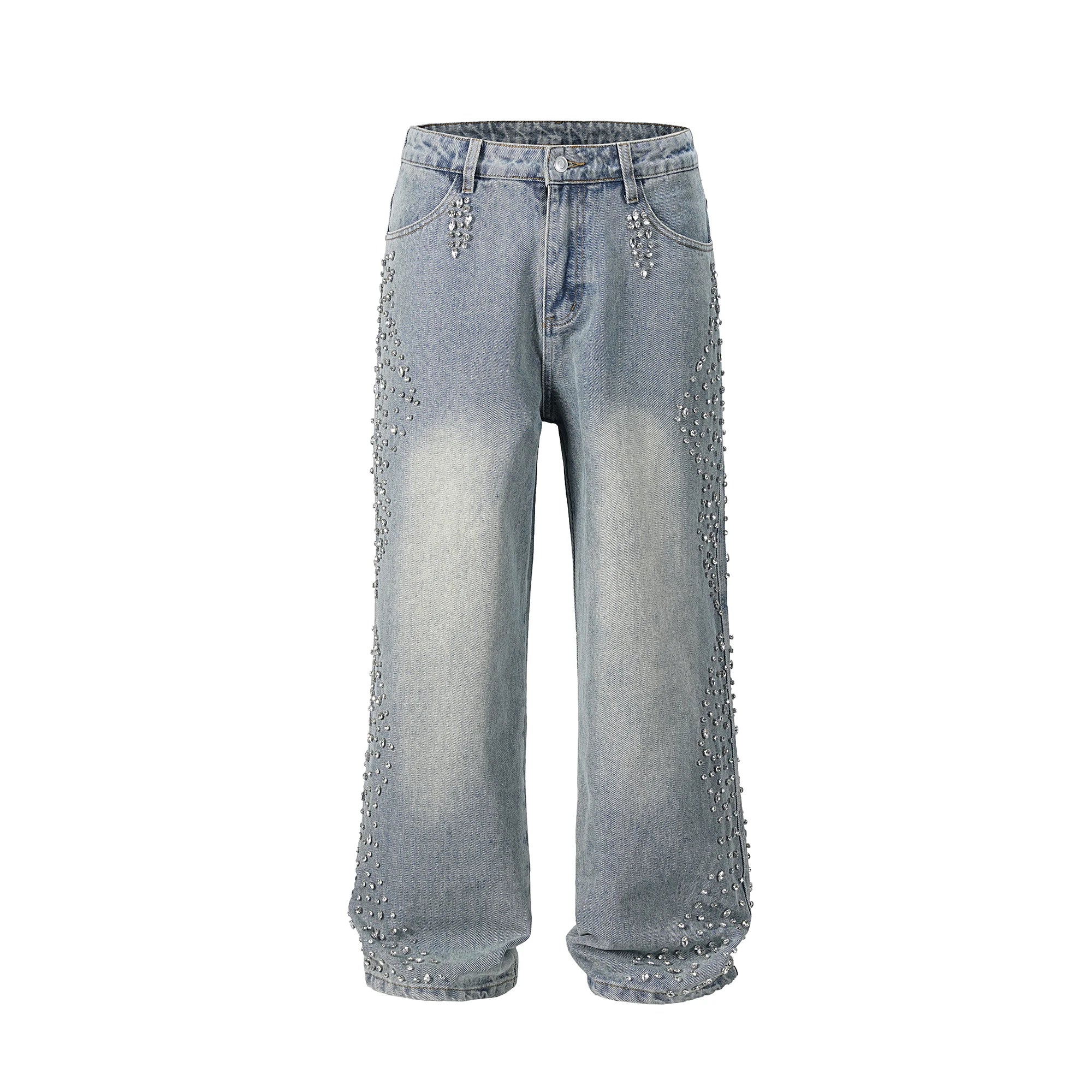 Men's Ropa Hombre Streetwear Solid Casual Denim Trousers