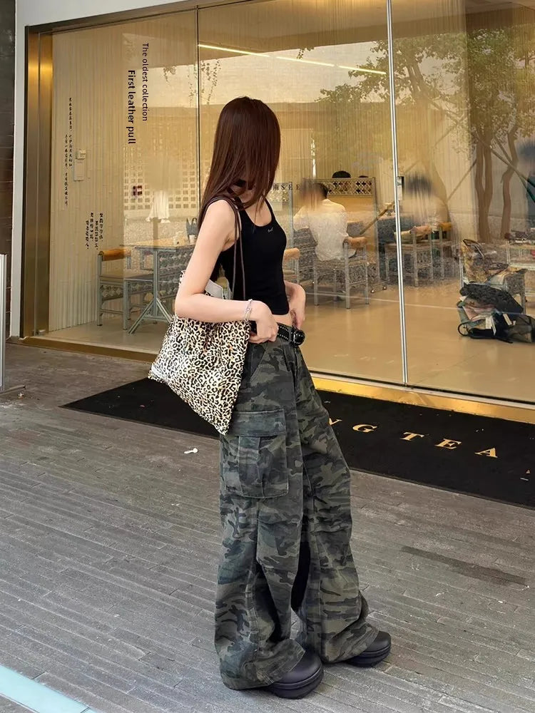 Women's Fatigue-Camouflage Casual Work Pants