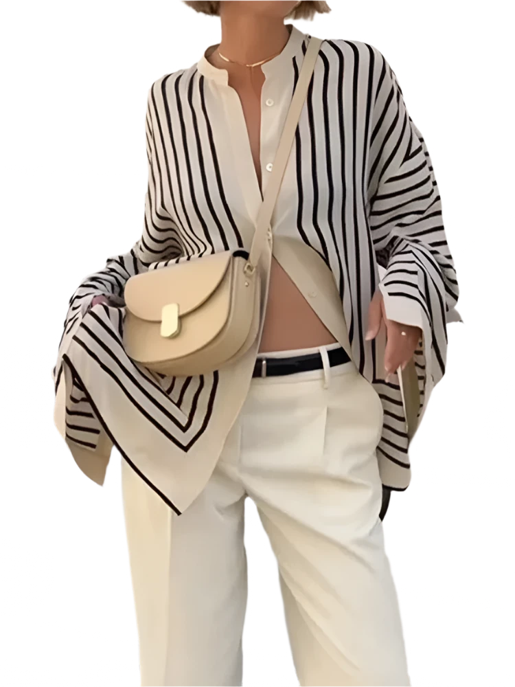 Women's Loose Long Flare Sleeve Shirt