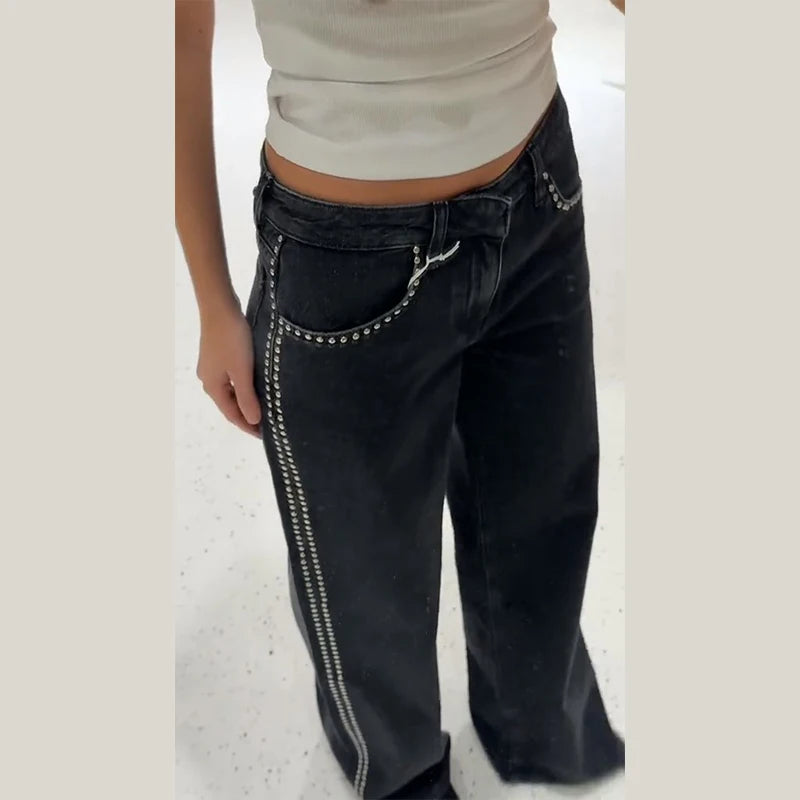 Women's Beaded Jeans