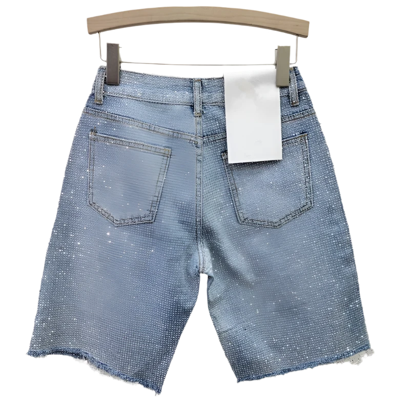 Women's Parkway Rhinestone Denim Shorts