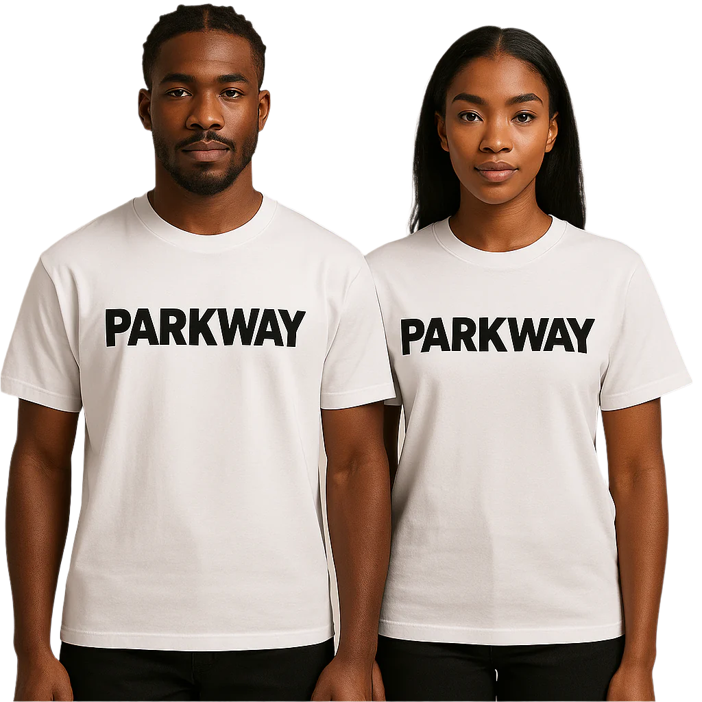Parkway Standard Logo Tee (White/Black)