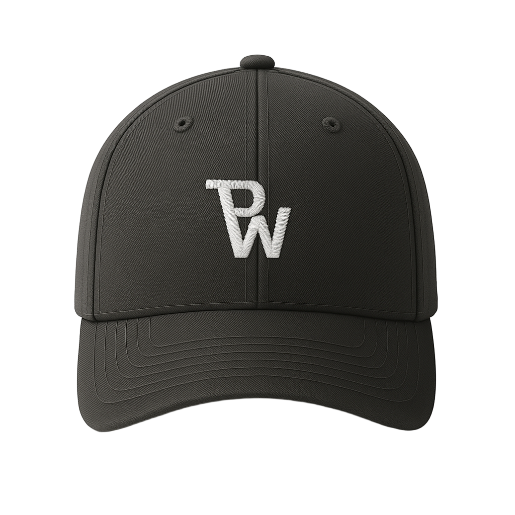 PW Monogram Classic Dad Hat (Black)