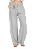 Women's Casual Loose Elastic Waist Trouser