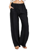 Women's Casual Loose Elastic Waist Trouser