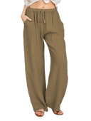 Women's Casual Loose Elastic Waist Trouser
