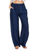 Women's Casual Loose Elastic Waist Trouser