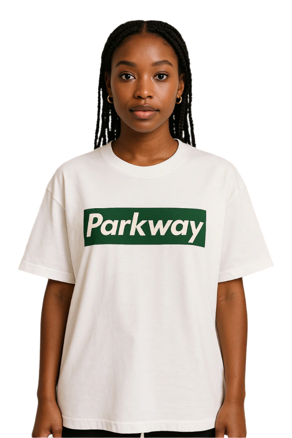 Parkway Core Box Logo Tee (White/Green)