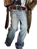 Men's Ropa Hombre Streetwear Solid Casual Denim Trousers