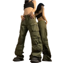 Women’s Wide Leg Streetware Casual Cargo Pants