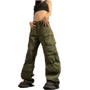 Women’s Wide Leg Streetware Casual Cargo Pants