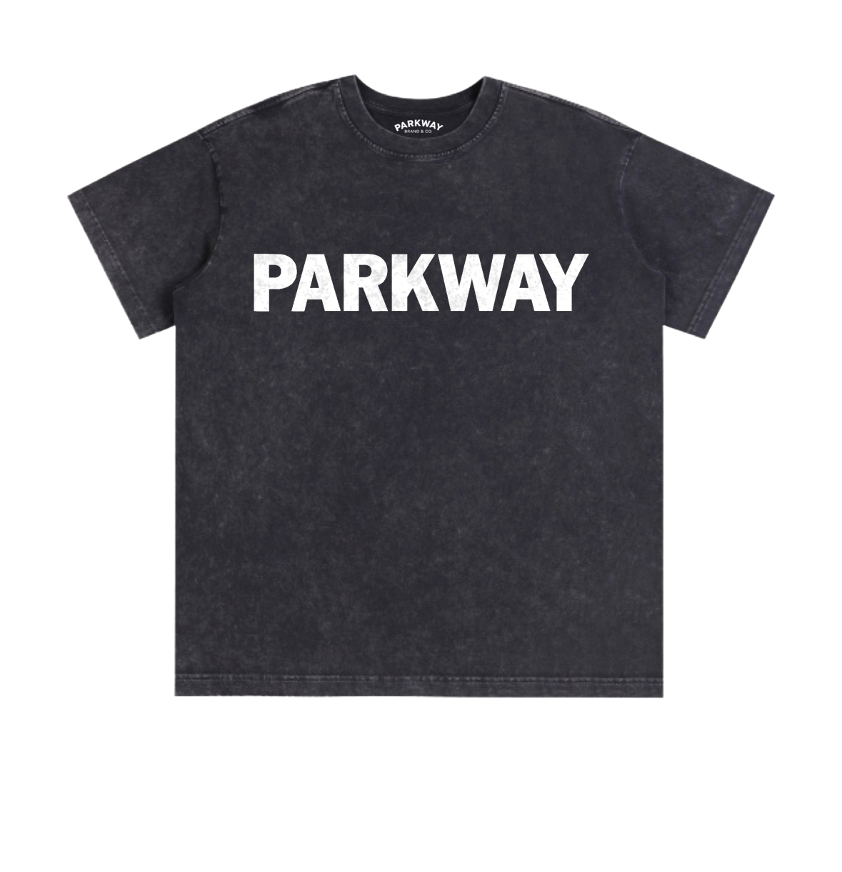 PARKWAY Classic Oversized Acid Wash Tee