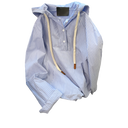 Unisex Leisure Style Blue Stripe Shirts