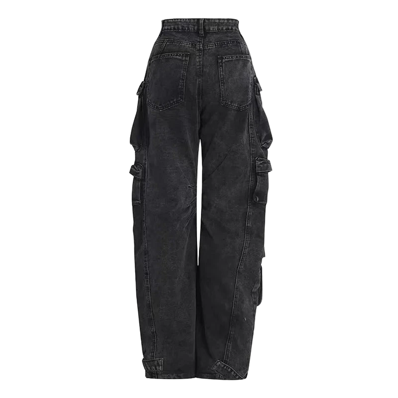 Women's Denim Workwear Multi-Pocket Jeans