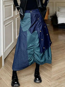 Women's High Waist Cargo Skirt