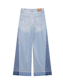 Women’s High Waist Pockets Wide Leg Denim