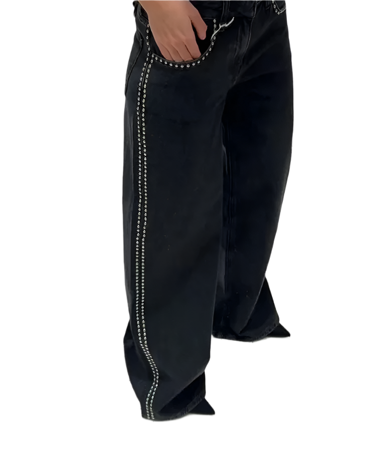 Women's Beaded Jeans