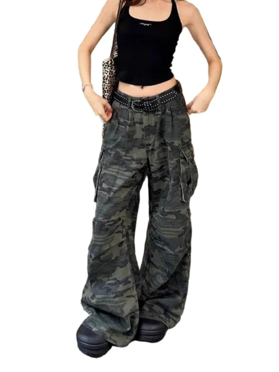 Women's Fatigue-Camouflage Casual Work Pants