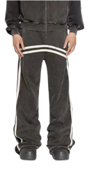Men's Double Striped Wide Leg Pants