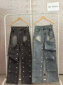 Women's Cargo Snap Denim Pants
