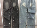 Women's Cargo Snap Denim Pants
