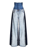 Women’s High Waisted Two Tone Denim