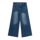 Men's Baggy Wide Leg Stone Washed Jeans