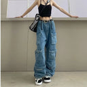 Women's Denim Workwear Multi-Pocket Jeans