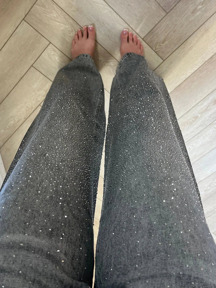 Women's Sparkling Denim Jeans Pant
