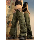 Women’s Wide Leg Streetware Casual Cargo Pants