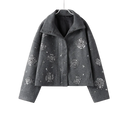 Women’s Lapel Collar Wool Jacket